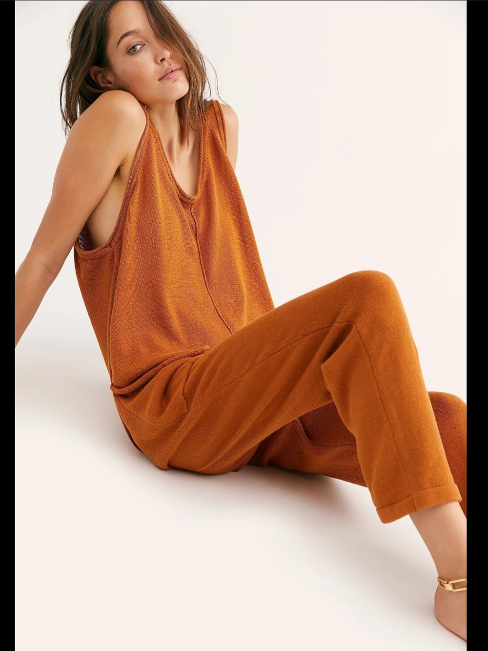 Free People Everson Jumpsuit Romper One Piece Cotton Beach Boho Hippie Green